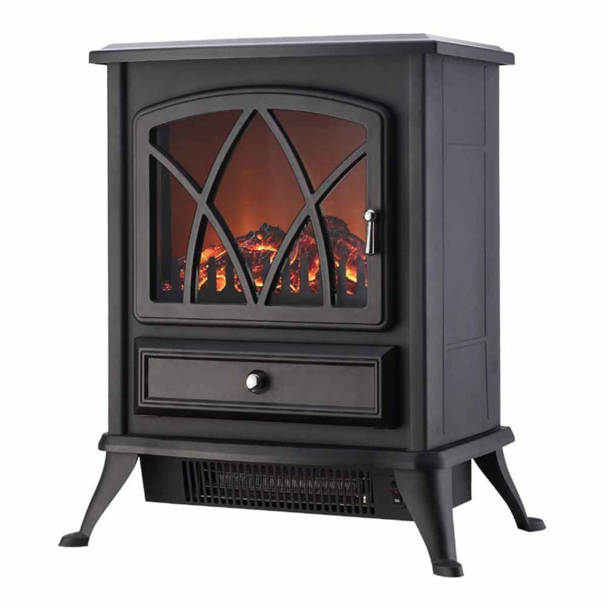 World Marketing Comfort Glow The Ashton Electric Stove - Black World Marketing Comfort Glow The Ashton Electric Stove - Black