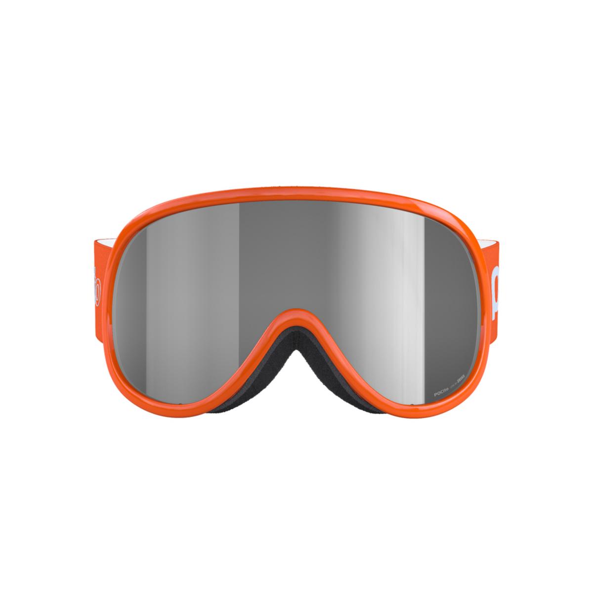 POC POCito Retina Kid's Ski Goggles Partly Sunny Silver Lens - Fluorescent Orange Frame POC POCito Retina Kid's Ski Goggles Partly Sunny Silver Lens - Fluorescent Orange Frame
