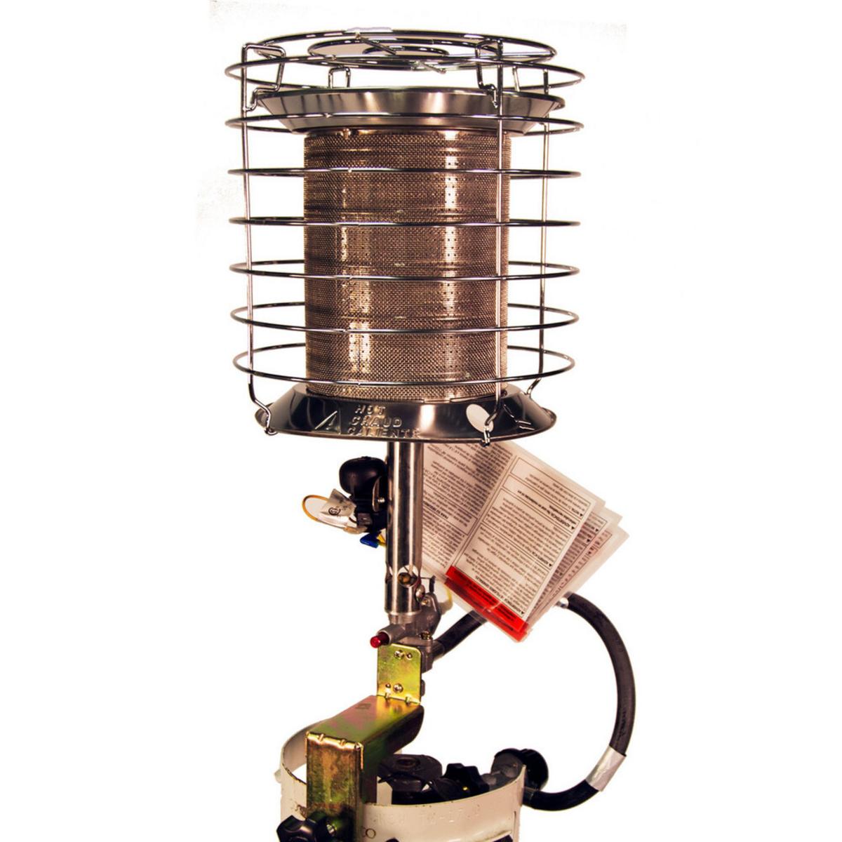 World Marketing 360° Propane(LP) Tank Top Heater with Safety Tip-Over - Match Ignition/Silver World Marketing 360° Propane(LP) Tank Top Heater with Safety Tip-Over - Match Ignition/Silver