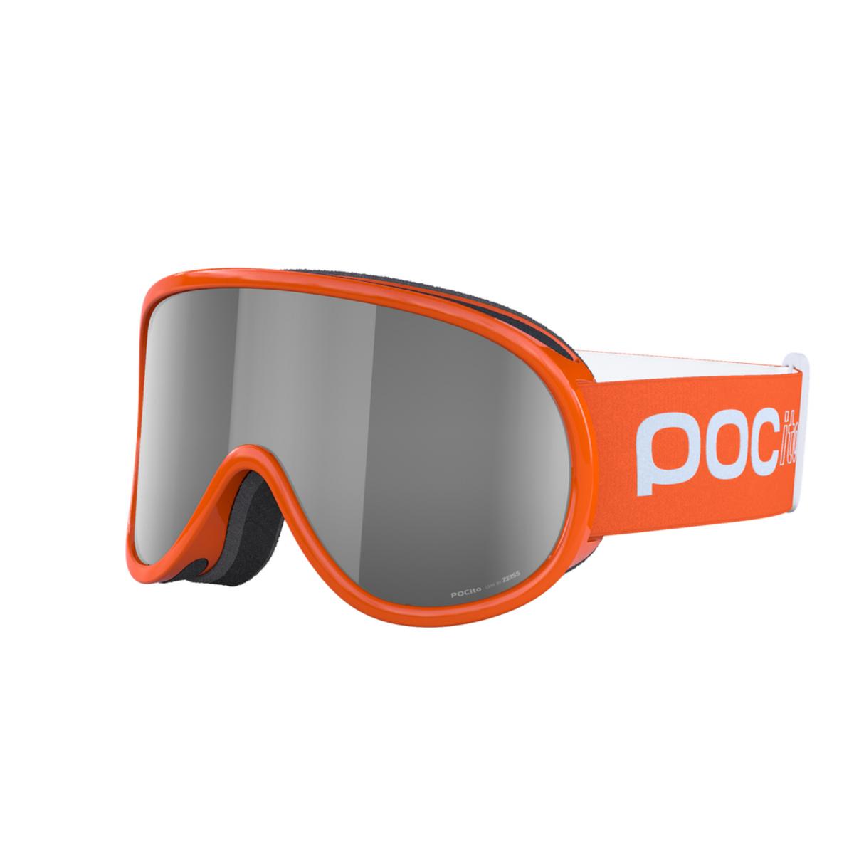 POC POCito Retina Kid's Ski Goggles Partly Sunny Silver Lens - Fluorescent Orange Frame POC POCito Retina Kid's Ski Goggles Partly Sunny Silver Lens - Fluorescent Orange Frame