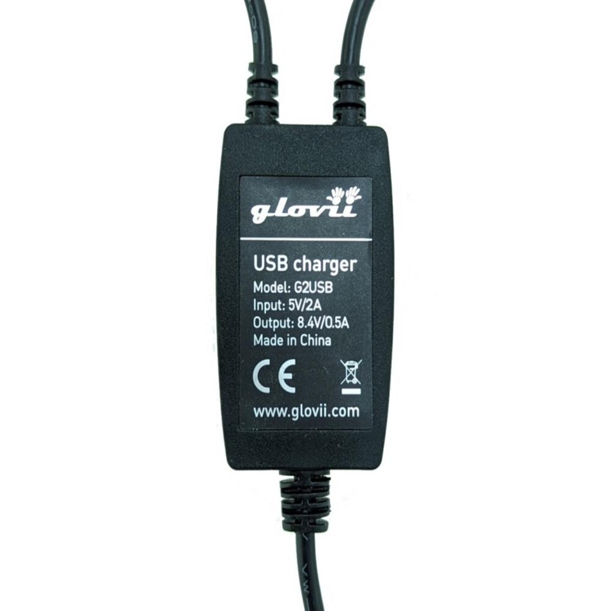 Glovii USB Charger for 8.4V Batteries Glovii USB Charger for 8.4V Batteries