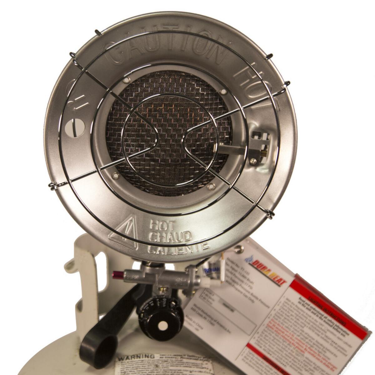 World Marketing Single Burner Tank Top Heater with Tip-over Shut-off - Match Ignition/Silver World Marketing Single Burner Tank Top Heater with Tip-over Shut-off - Match Ignition/Silver