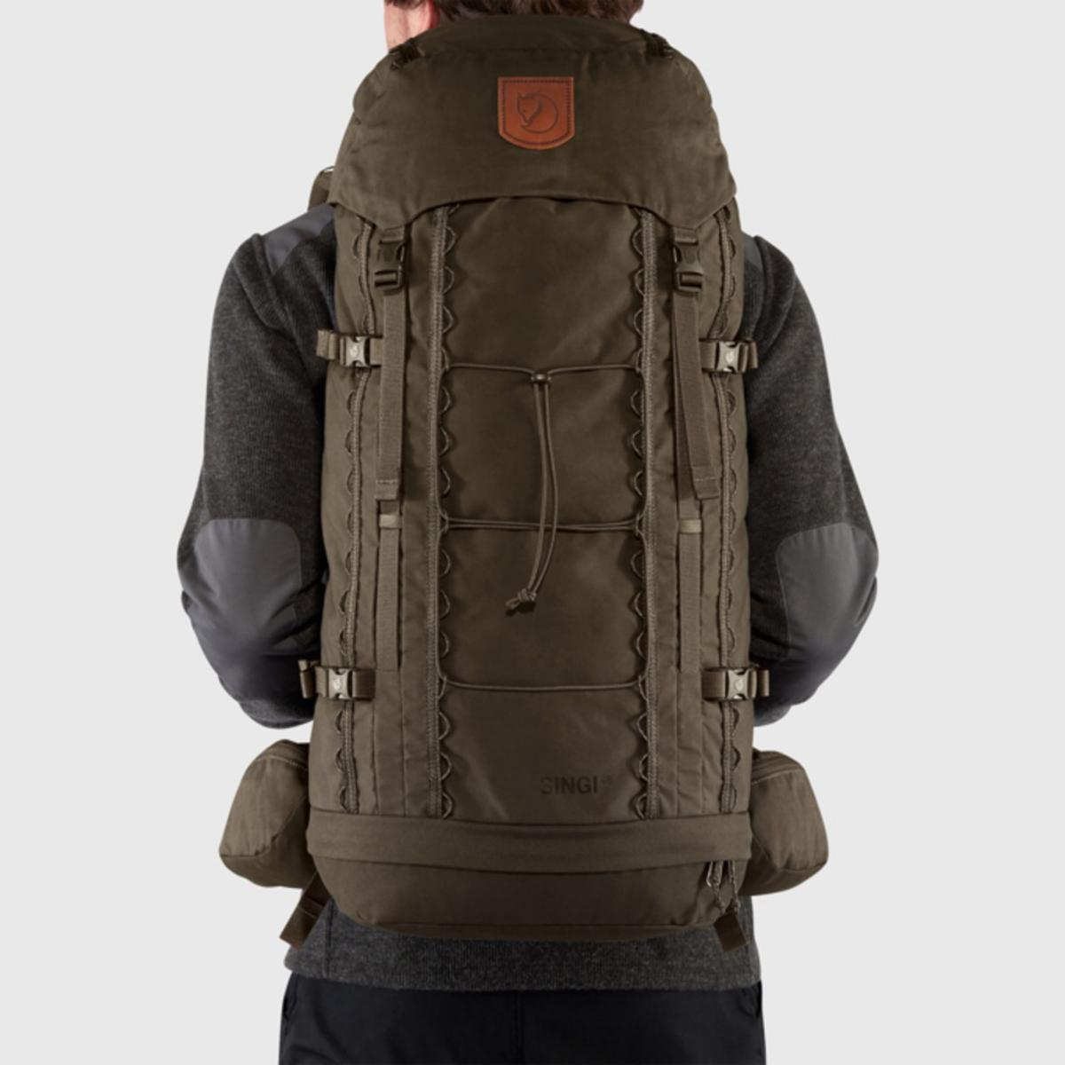 FjallRaven Singi 48L Trekking Backpack - Dark Olive FjallRaven Singi 48L Trekking Backpack - Dark Olive