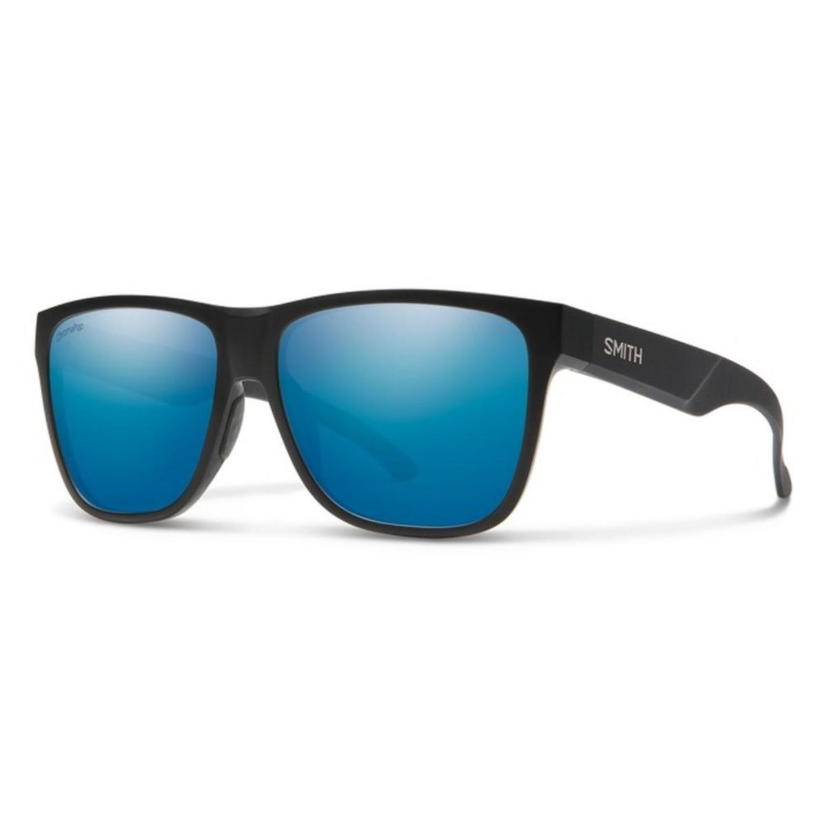 Smith Optics Lowdown XL 2 Sunglasses ChromaPop Polarized Blue Mirror - Matte Black Frame Smith Optics Lowdown XL 2 Sunglasses ChromaPop Polarized Blue Mirror - Matte Black Frame