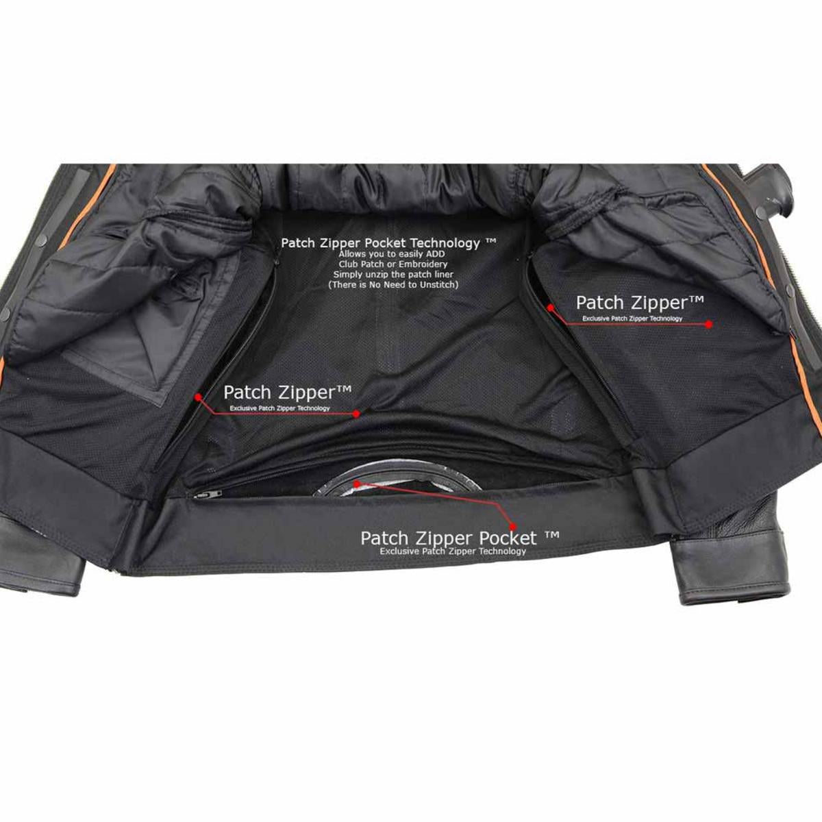 Milwaukee Leather Men's Cool-Tec Leather Scooter Style Motorcycle Jacket with Liner Milwaukee Leather Men's Cool-Tec Leather Scooter Style Motorcycle Jacket with Liner