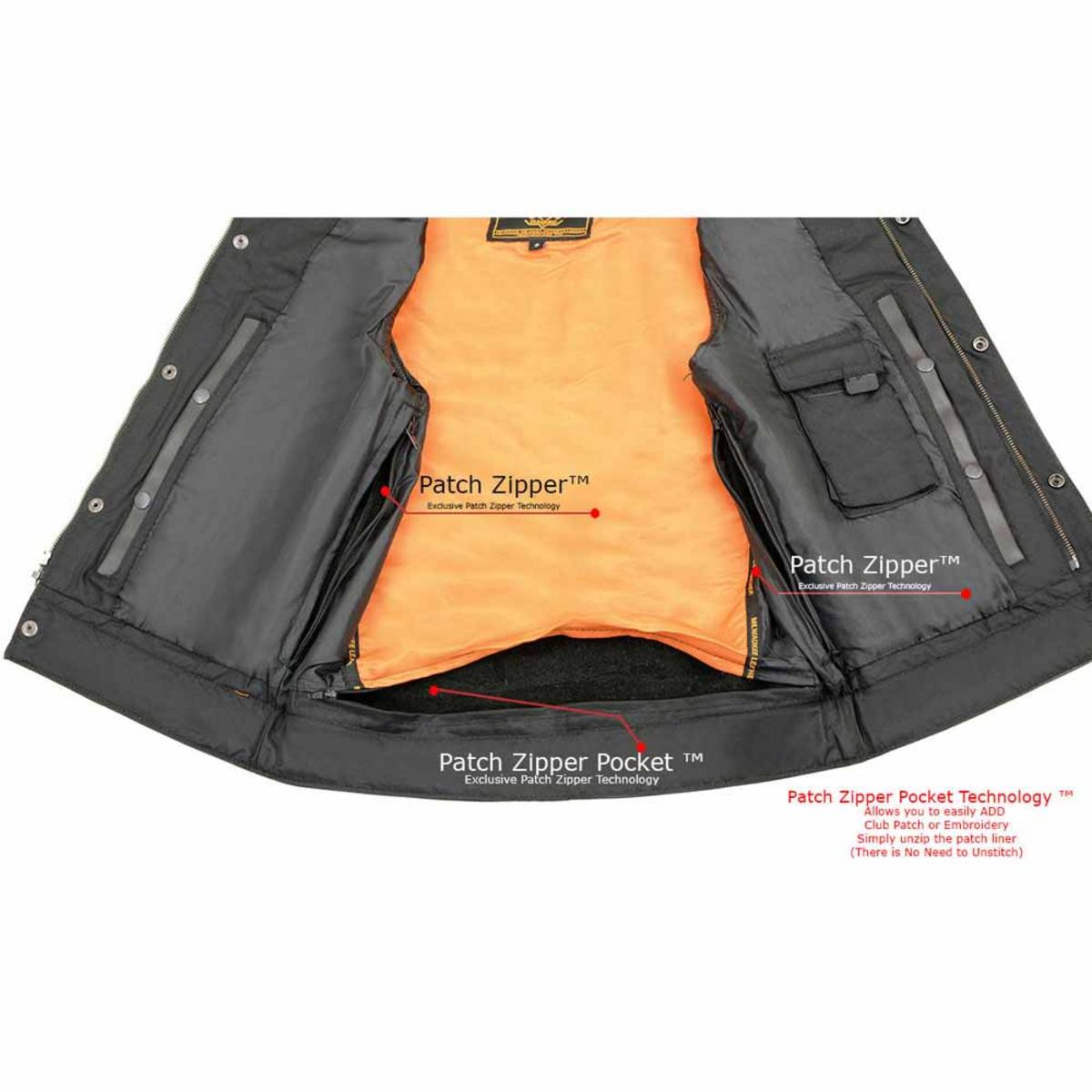 Milwaukee Leather Men's Cool-Tec Club Style Dual Closure Motorcycle Rider Vest Milwaukee Leather Men's Cool-Tec Club Style Dual Closure Motorcycle Rider Vest