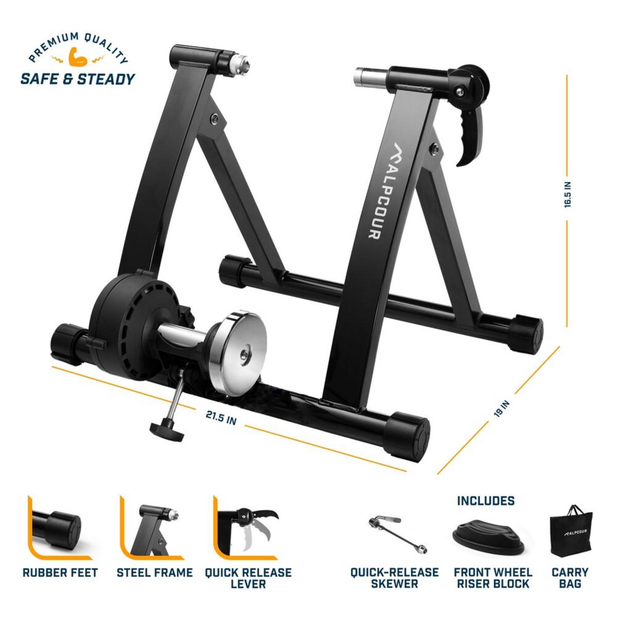 Alpcour Bike Trainer Stand with Magnetic Flywheel Alpcour Bike Trainer Stand with Magnetic Flywheel