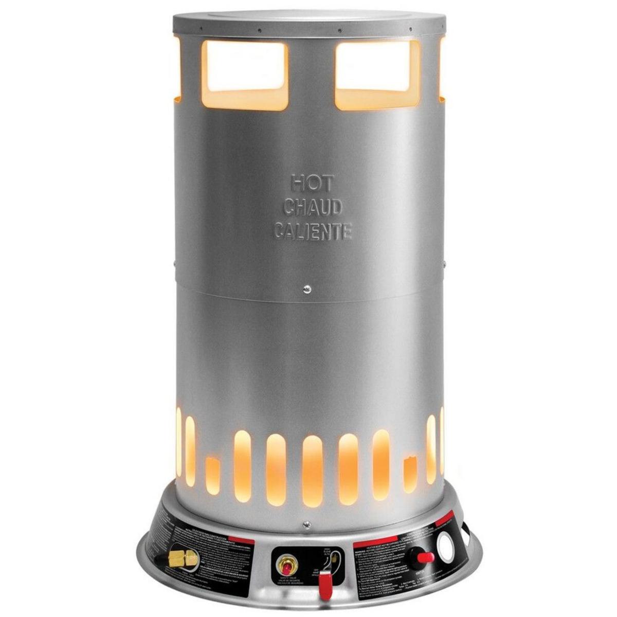 World Marketing 50-200,000 BTU Propane(LP) Convection Heater - Silver World Marketing 50-200,000 BTU Propane(LP) Convection Heater - Silver