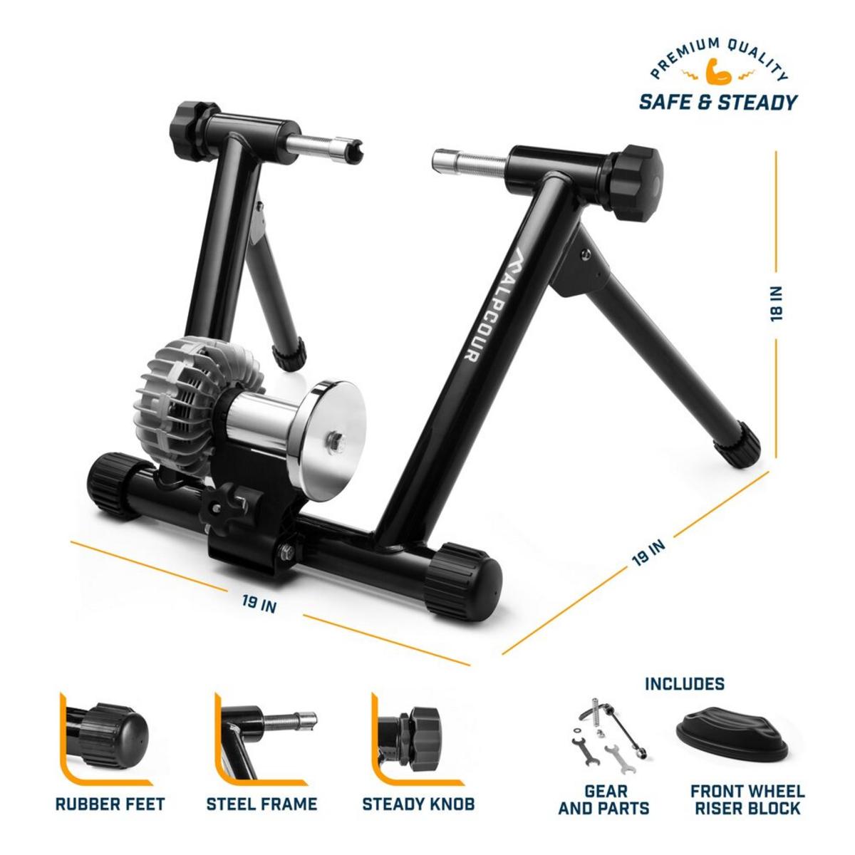 Alpcour Bike Trainer Stand with Fluid Flywheel Alpcour Bike Trainer Stand with Fluid Flywheel