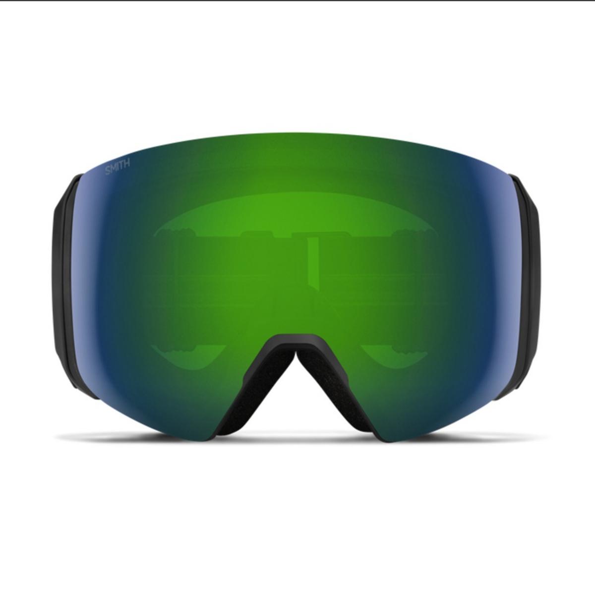 Smith Optics 4D Mag XL Goggles ChromaPop Sun Green Mirror - Black Frame Smith Optics 4D Mag XL Goggles ChromaPop Sun Green Mirror - Black Frame