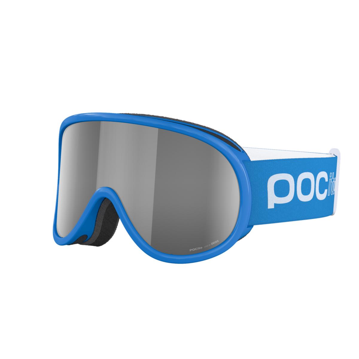 POC POCito Retina Kid's Ski Goggles Partly Sunny Silver Lens - Fluorescent Blue Frame POC POCito Retina Kid's Ski Goggles Partly Sunny Silver Lens - Fluorescent Blue Frame