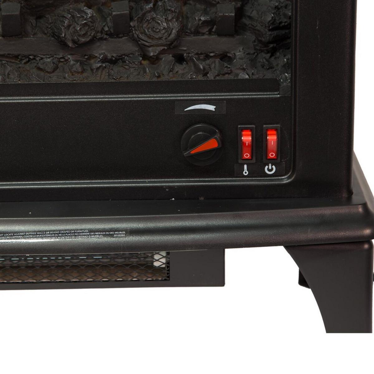 World Marketing Comfort Glow The Sanibel 3-Sided Infrared Quartz Electric Stove - Black World Marketing Comfort Glow The Sanibel 3-Sided Infrared Quartz Electric Stove - Black