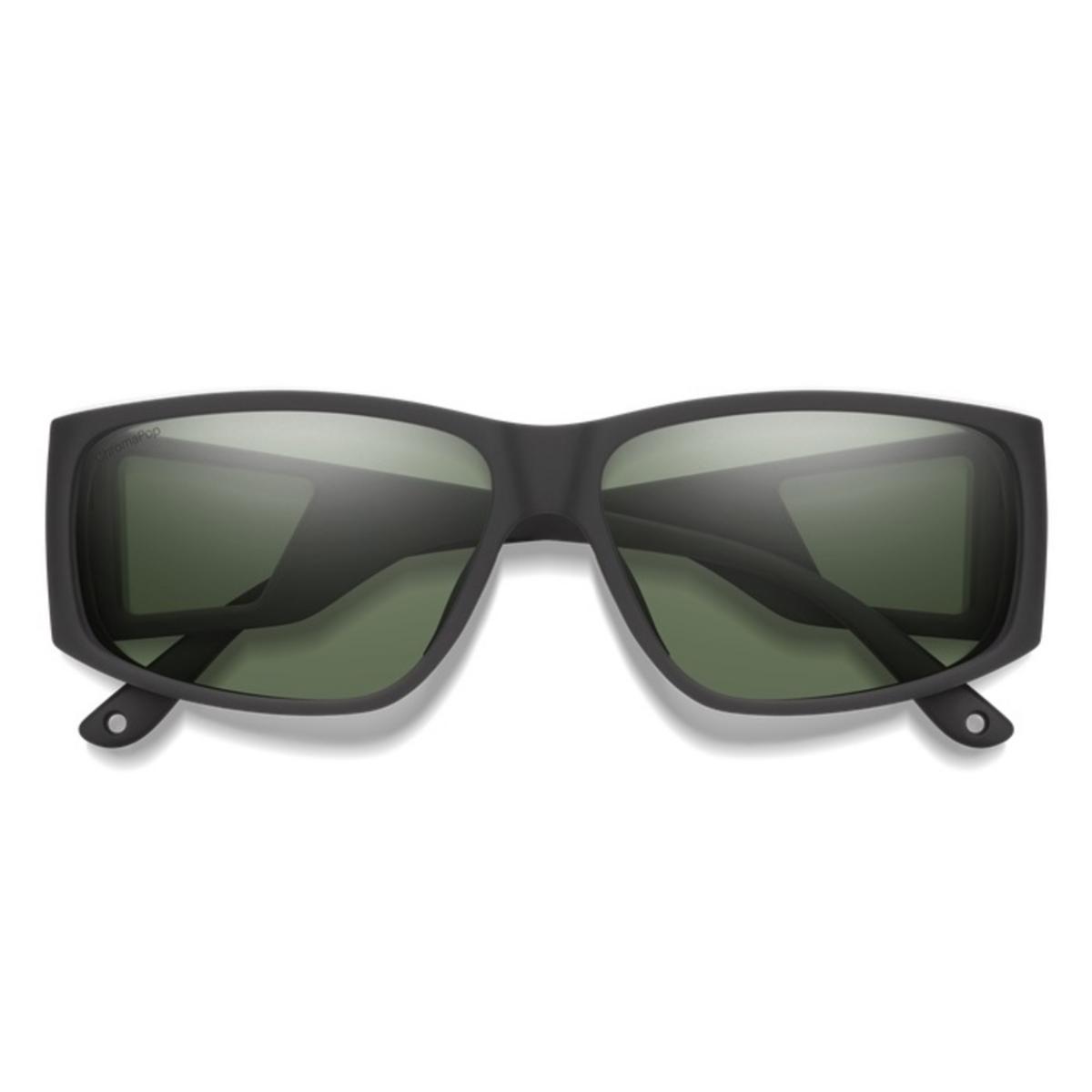 Smith Optics Monroe Peak Sunglasses ChromaPop Polarized Gray Green - Matte Black Frame Smith Optics Monroe Peak Sunglasses ChromaPop Polarized Gray Green - Matte Black Frame