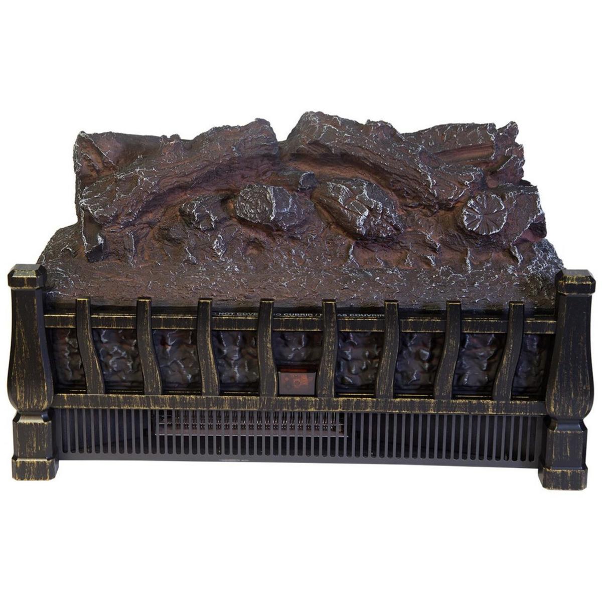 World Marketing Comfort Glow Electric Log Set, Heater with Firebox Projection - Black World Marketing Comfort Glow Electric Log Set, Heater with Firebox Projection - Black