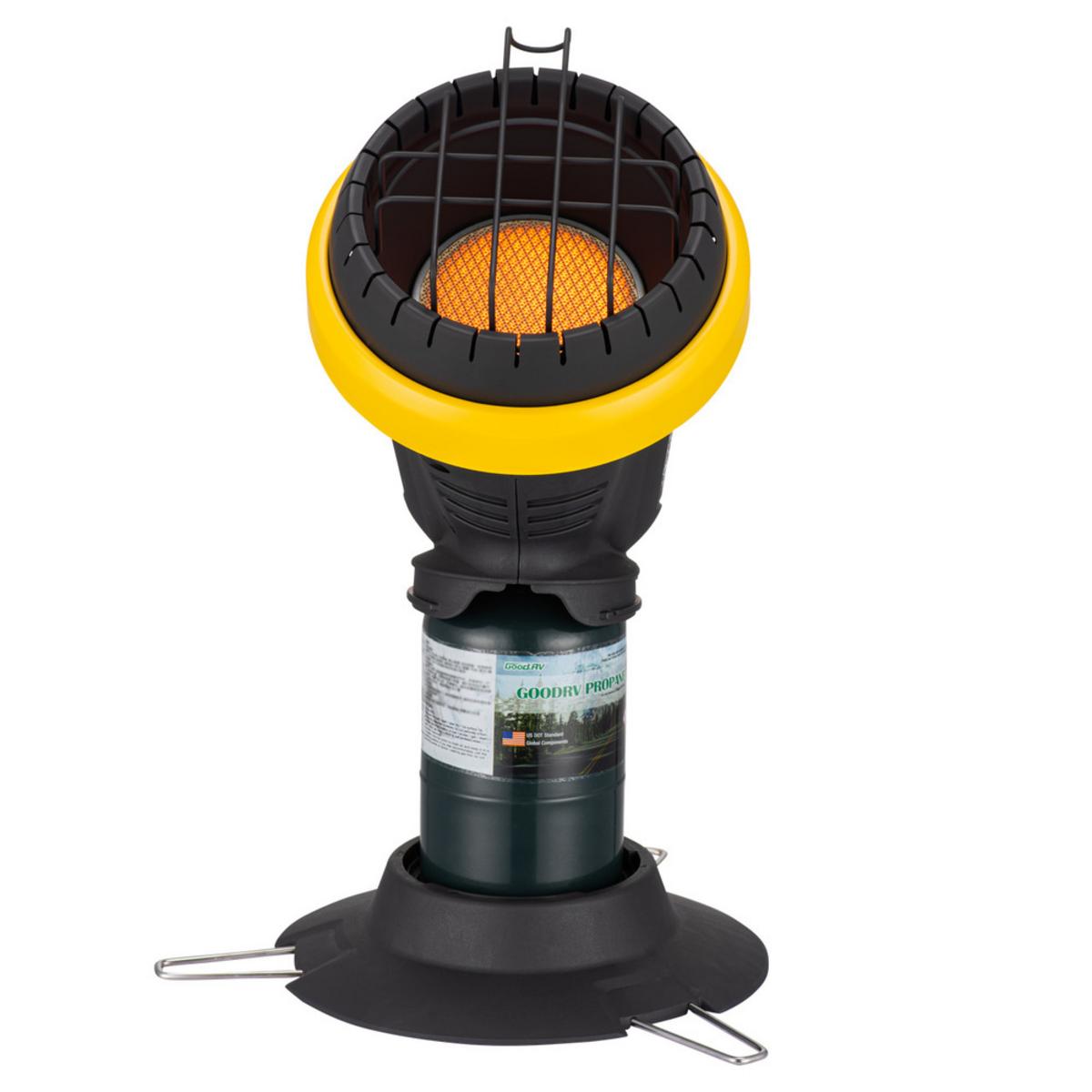 World Marketing 4,000 BTU Portable Propane Heater - Black/Yellow/Green World Marketing 4,000 BTU Portable Propane Heater - Black/Yellow/Green