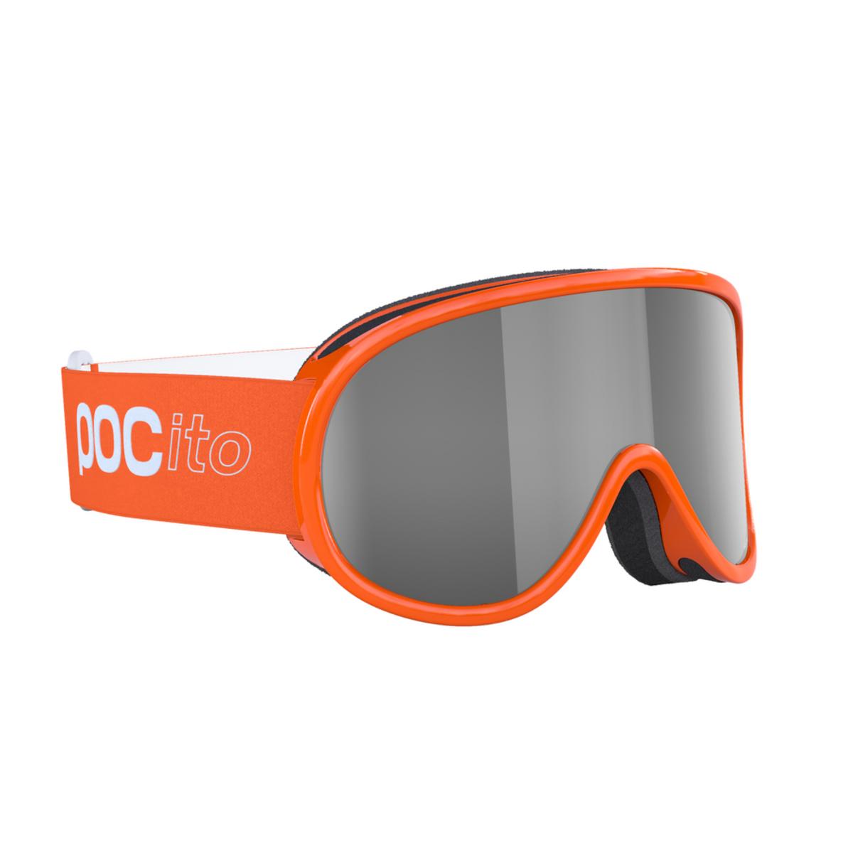 POC POCito Retina Kid's Ski Goggles Partly Sunny Silver Lens - Fluorescent Orange Frame POC POCito Retina Kid's Ski Goggles Partly Sunny Silver Lens - Fluorescent Orange Frame