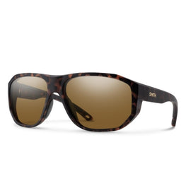 Smith Optics Outrigger Sunglasses ChromaPop Glass Polarized Brown - Matte Tortoise Frame