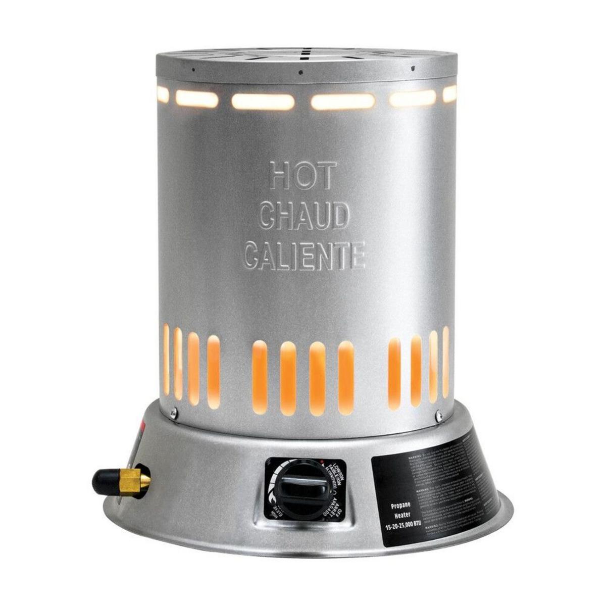 World Marketing 15-25,000 BTU Propane (LP) Convection Heater - Silver World Marketing 15-25,000 BTU Propane (LP) Convection Heater - Silver