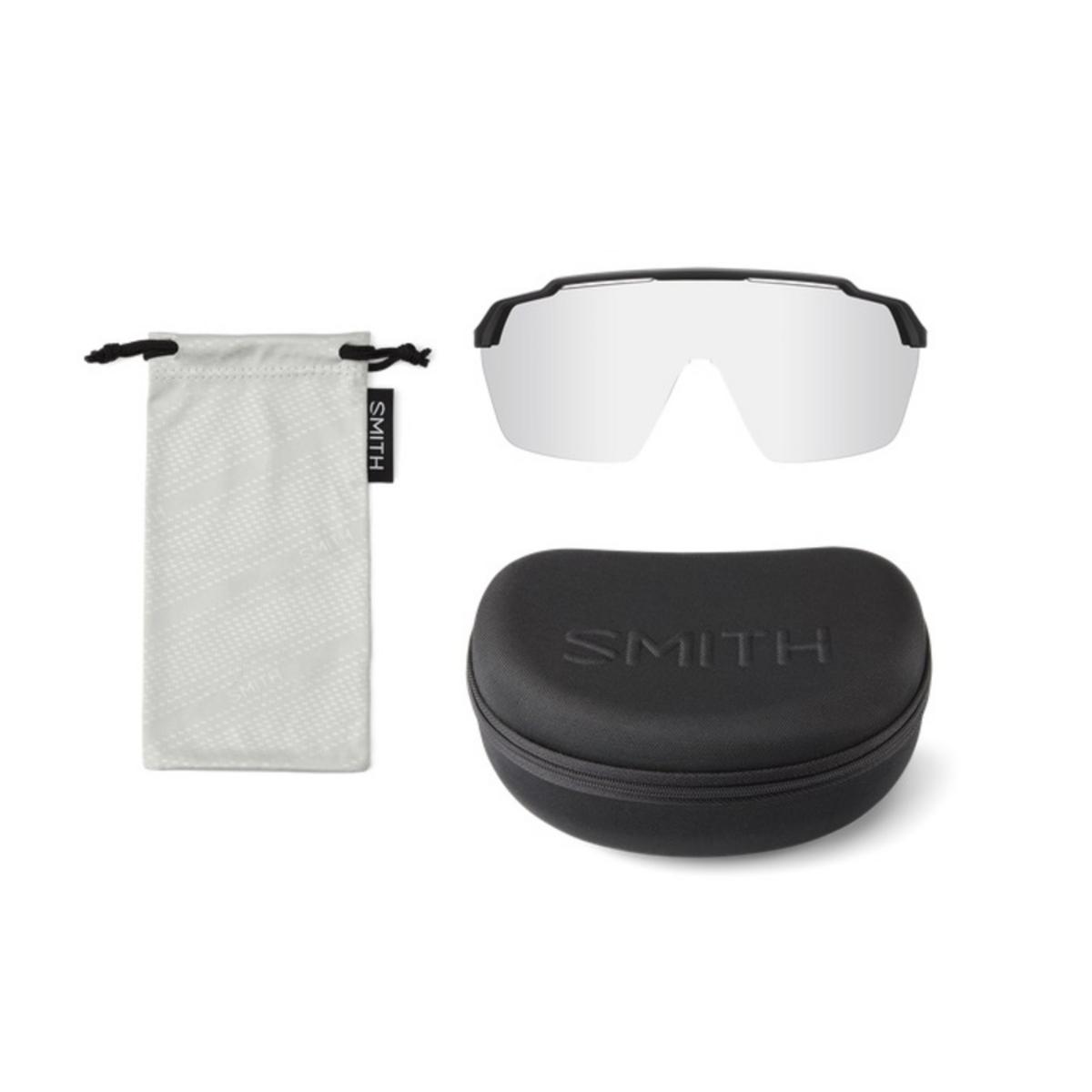Smith Optics Shift XL Mag Sunglasses ChromaPop Photochromic Clear To Gray - Black Frame Smith Optics Shift XL Mag Sunglasses ChromaPop Photochromic Clear To Gray - Black Frame