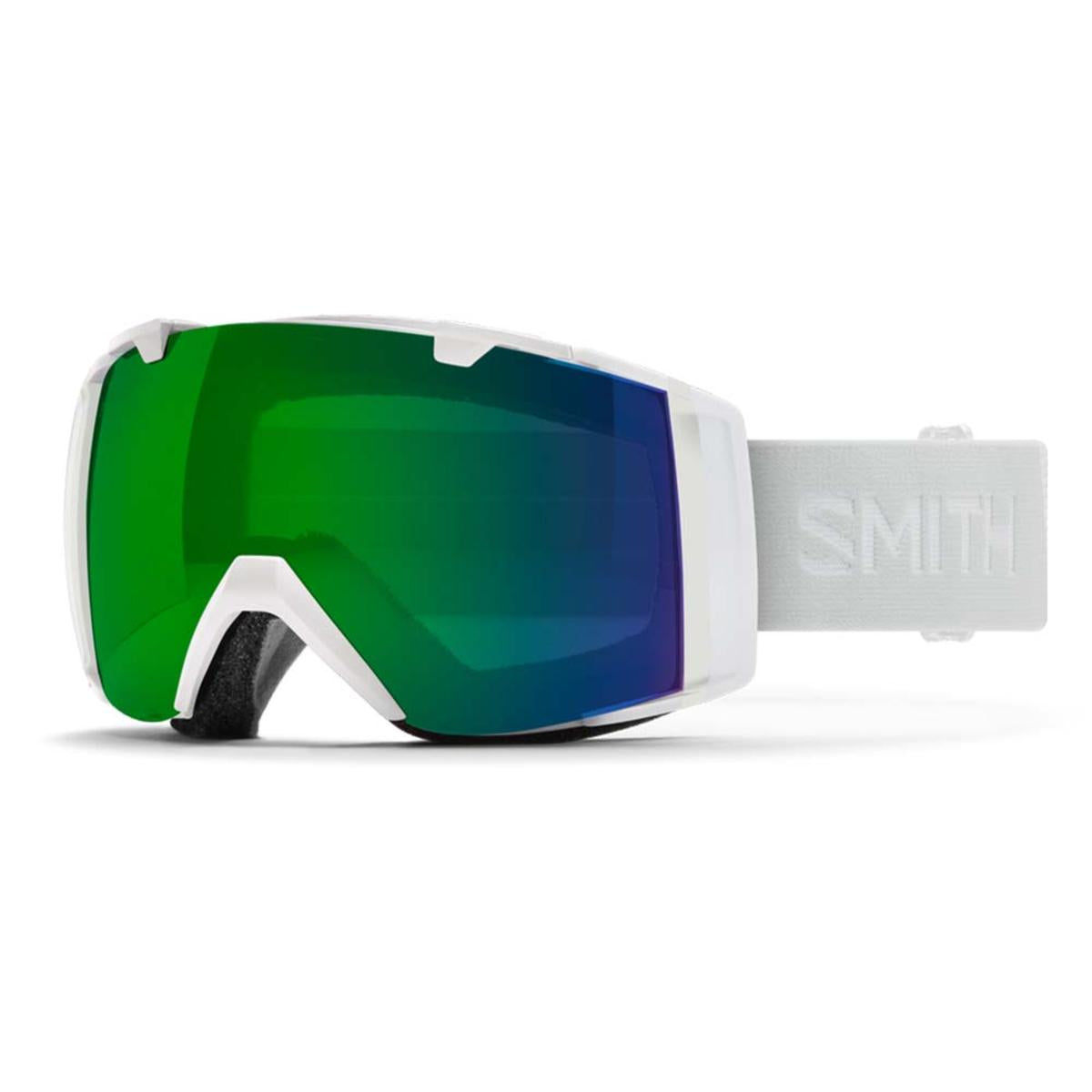 Smith Optics I/O Goggles Chromapop Everyday Green Mirror - White Vapor Frame Smith Optics I/O Goggles Chromapop Everyday Green Mirror - White Vapor Frame