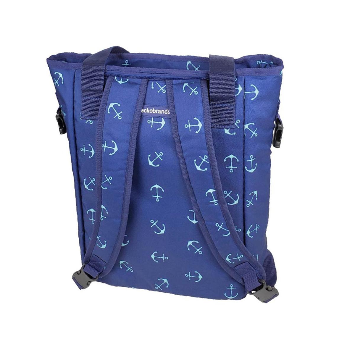 Geckobrands Convertible Tote & Backpack - Anchors Geckobrands Convertible Tote & Backpack - Anchors