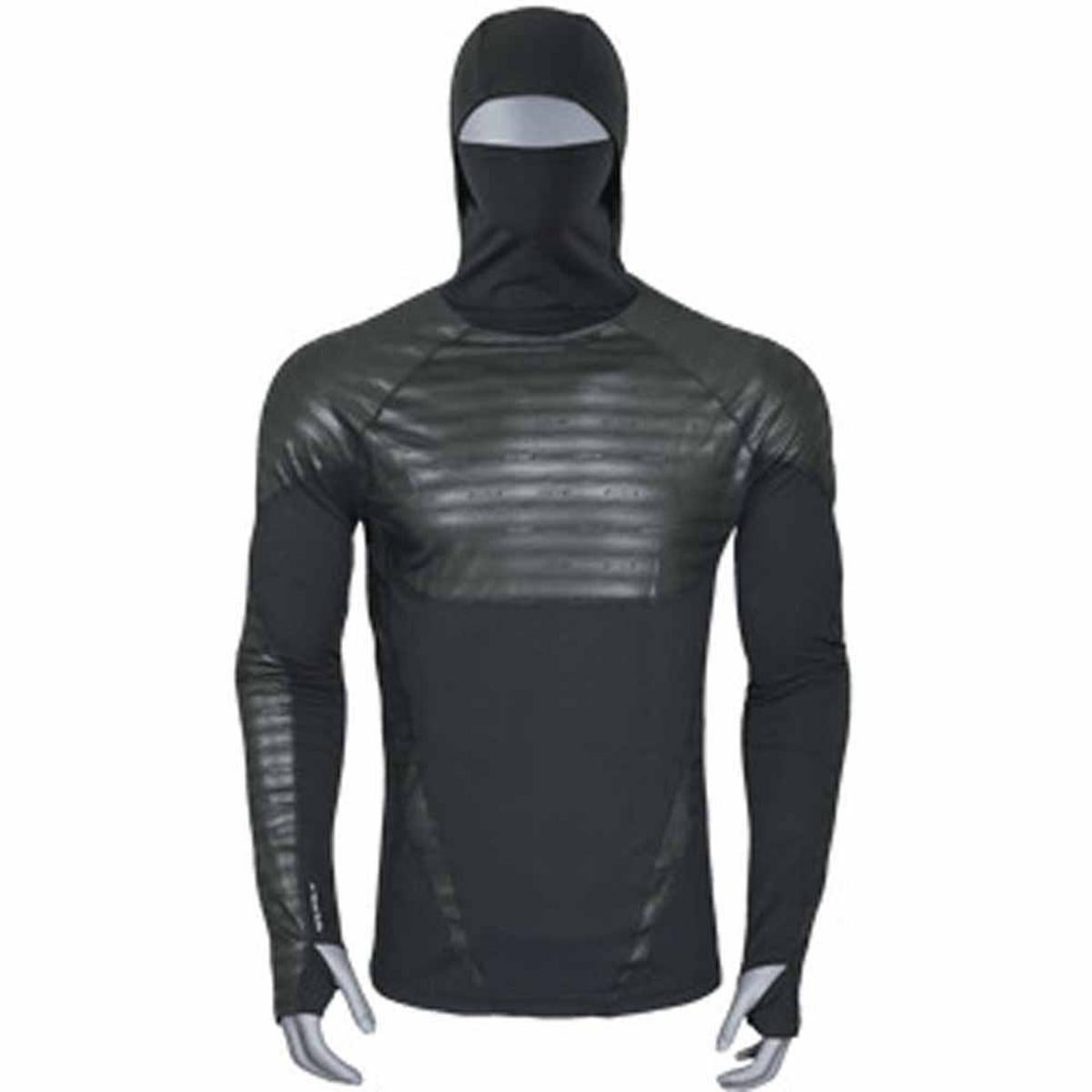 Seirus Men's Heatwave Body Mapped Base Layer Quick Hoodie Top Seirus Men's Heatwave Body Mapped Base Layer Quick Hoodie Top