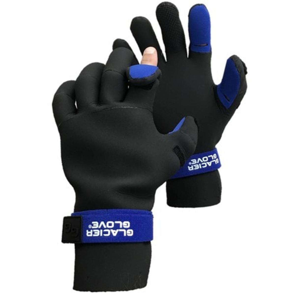 Glacier Glove Pro Angler Slit Finger Gloves - Black Glacier Glove Pro Angler Slit Finger Gloves - Black