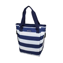 Geckobrands Convertible Tote & Backpack - Blue/White Stripe