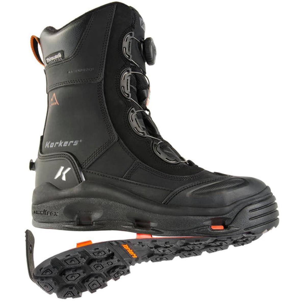 Korkers Men's IceJack Pro Safety Winter Work Boots with Ninety Degree Sole Korkers Men's IceJack Pro Safety Winter Work Boots with Ninety Degree Sole