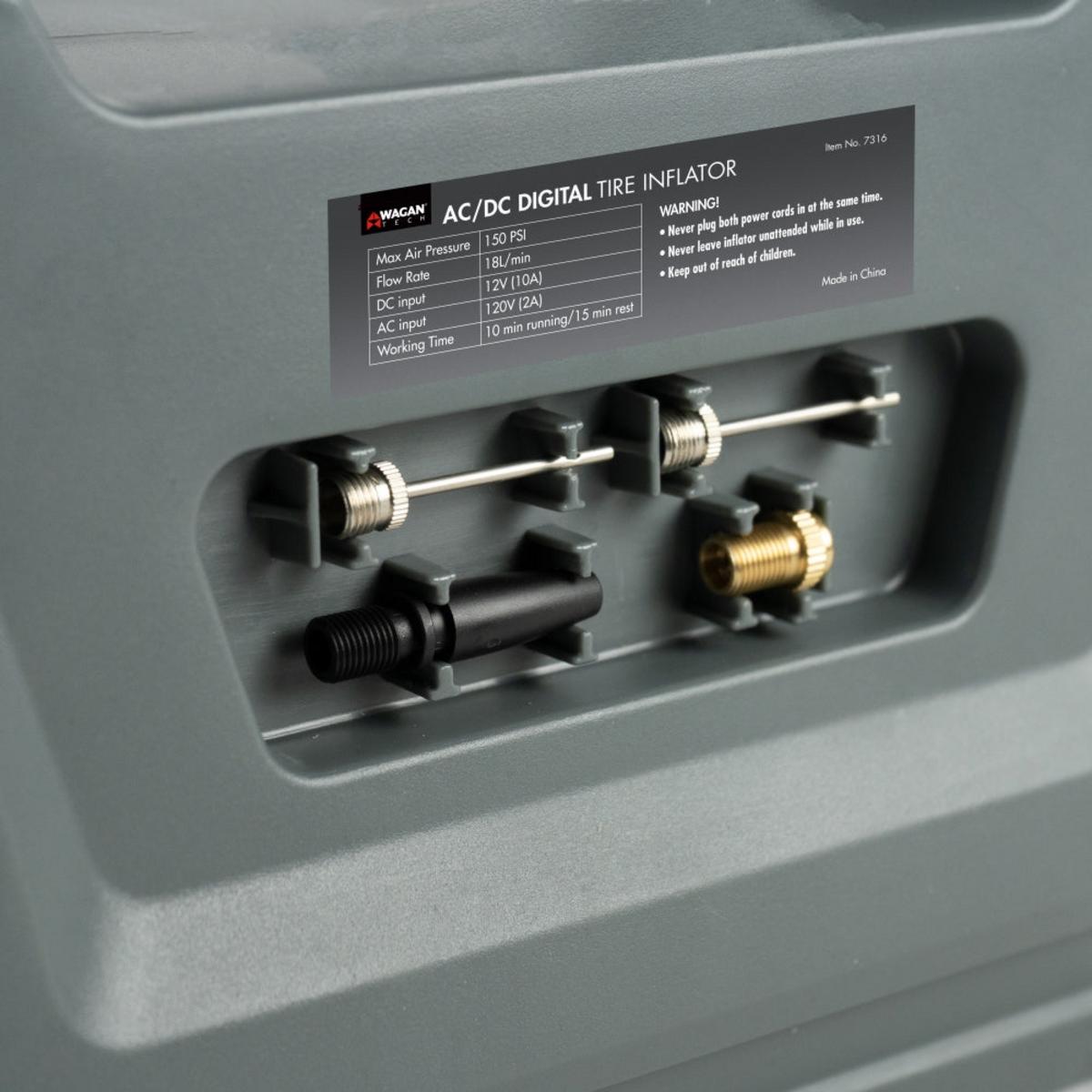 Wagan AC/DC Digital Tire Inflator Wagan AC/DC Digital Tire Inflator