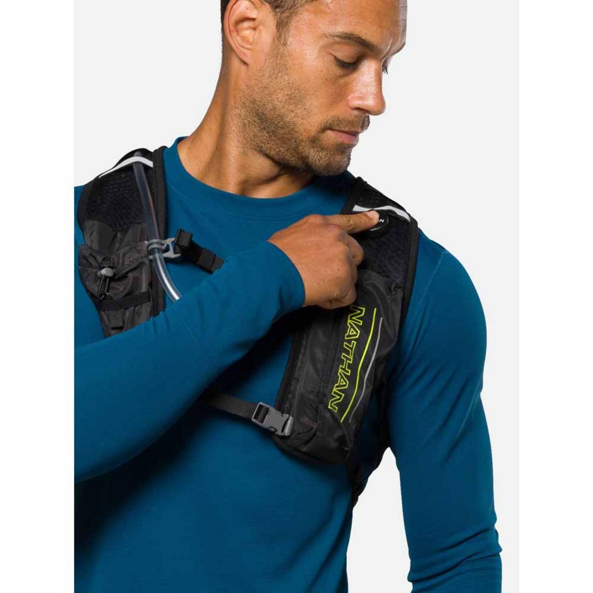 Nathan Laser Light 3 Liter Hydration Pack - Black/High Vis Yellow Nathan Laser Light 3 Liter Hydration Pack - Black/High Vis Yellow