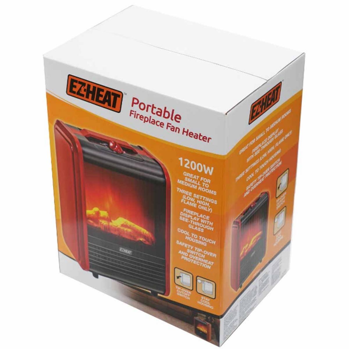 EZ Heat Portable Fireplace Fan Heater EZ Heat Portable Fireplace Fan Heater