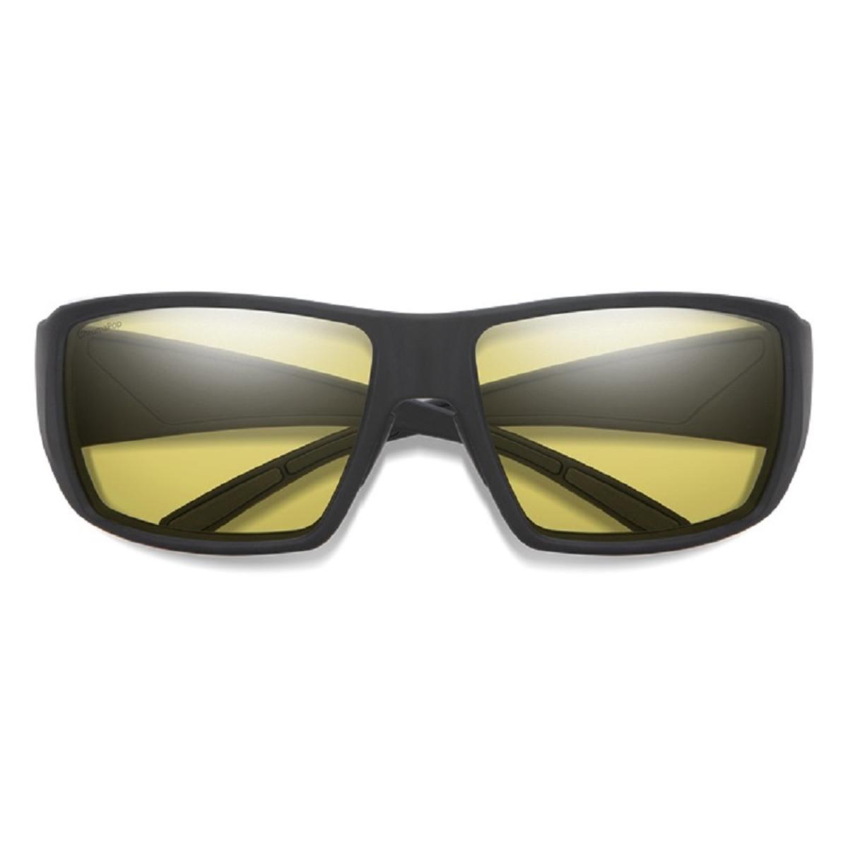 Smith Optics Guide's Choice Sunglasses Chromapop Polarized Low Light Yellow - Matte Black Frame Smith Optics Guide's Choice Sunglasses Chromapop Polarized Low Light Yellow - Matte Black Frame
