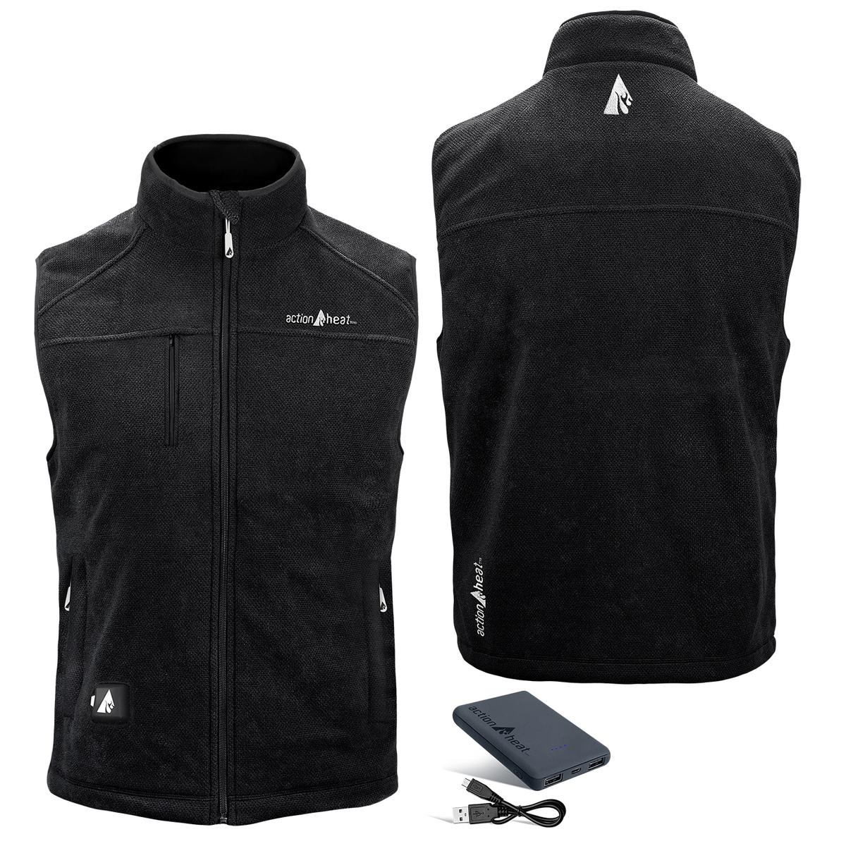 ActionHeat 5V Men's Performance Fleece Battery Heated Vest ActionHeat 5V Men's Performance Fleece Battery Heated Vest