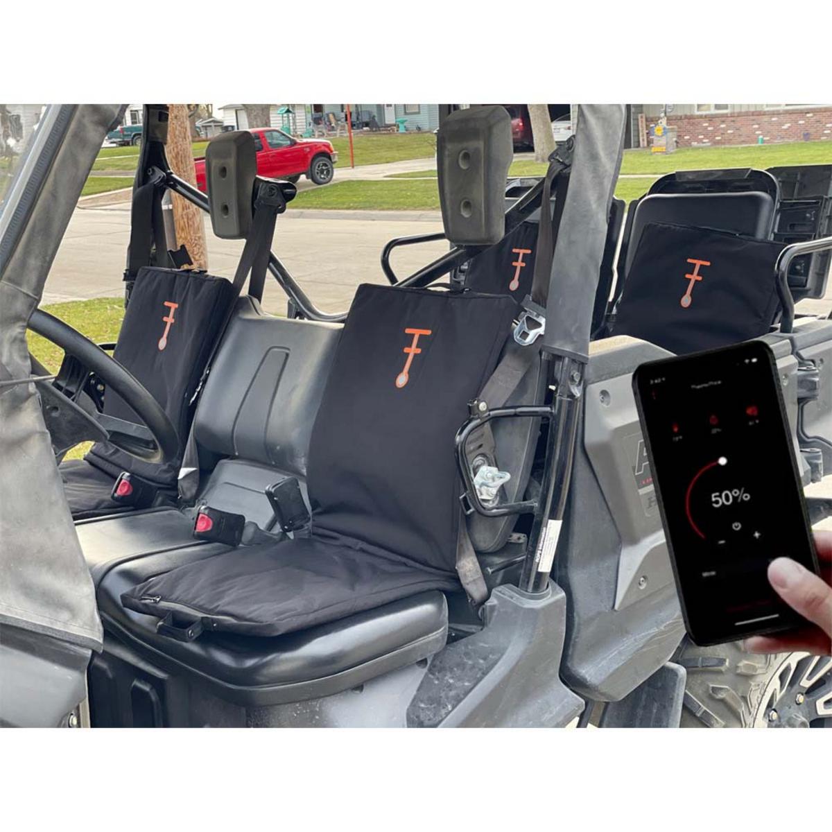 ThermoThink App Controlled Heated Seat Cushion with USBC Power Delivery ThermoThink App Controlled Heated Seat Cushion with USBC Power Delivery