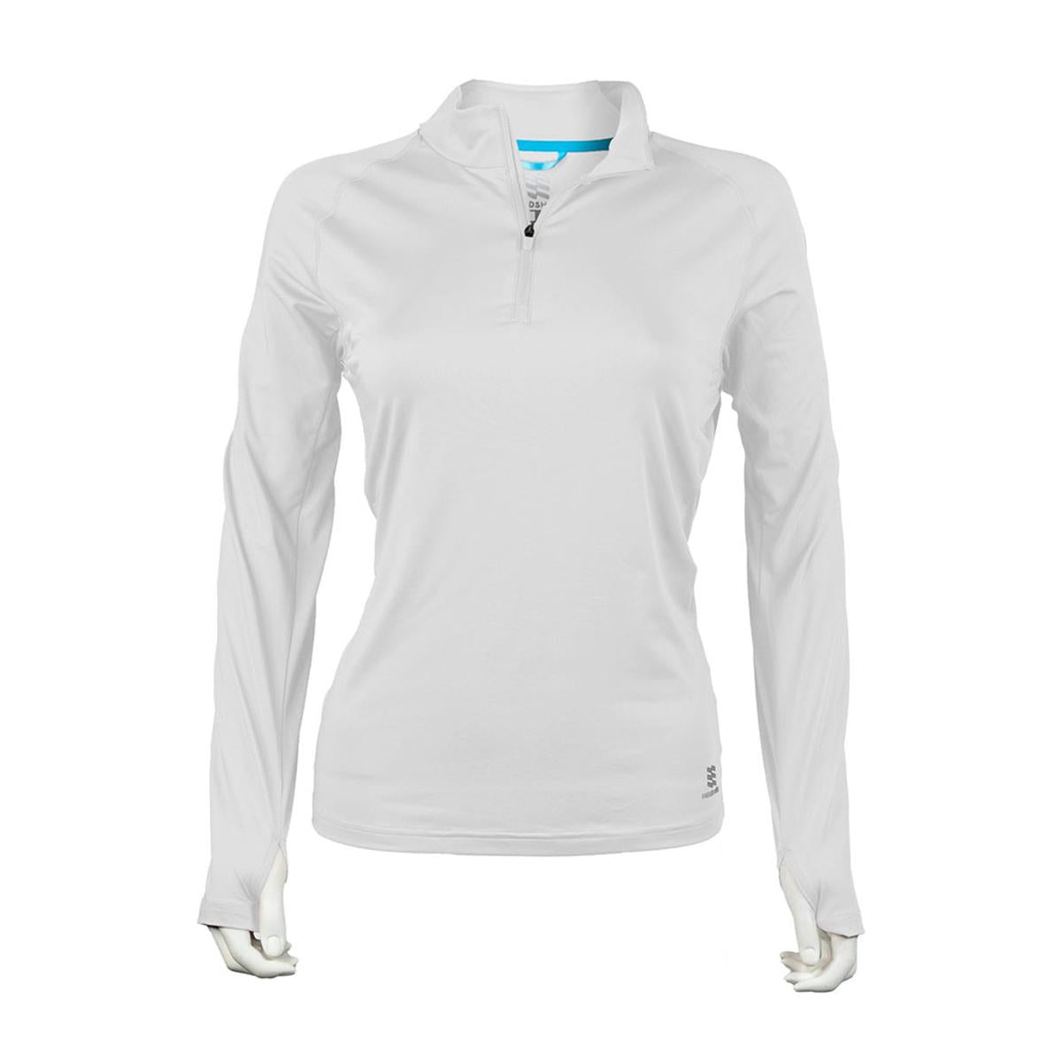 Fieldsheer Mobile Cooling Women's 1/4 Zip Long Sleeve Shirt (White) Fieldsheer Mobile Cooling Women's 1/4 Zip Long Sleeve Shirt (White)
