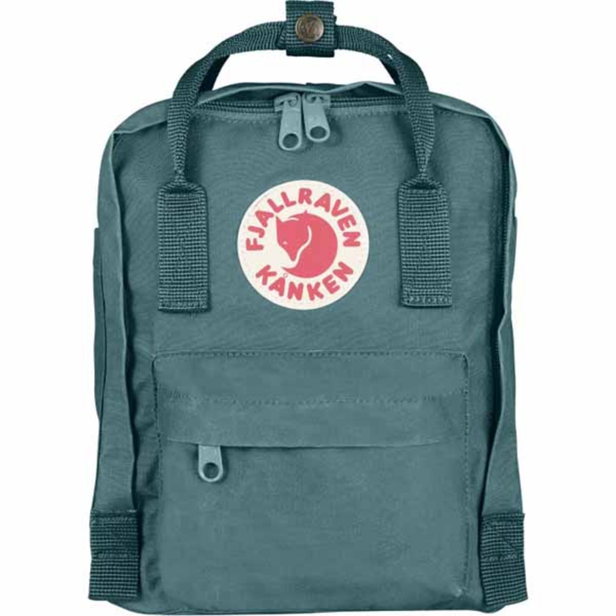 FjallRaven Kanken Mini Kids Backpack - Frost-Green FjallRaven Kanken Mini Kids Backpack - Frost-Green