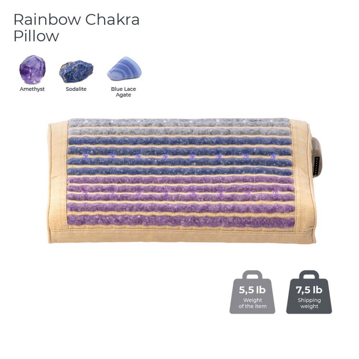 HealthyLine Rainbow Chakra Pillow Soft - Photon - Heated HealthyLine Rainbow Chakra Pillow Soft - Photon - Heated