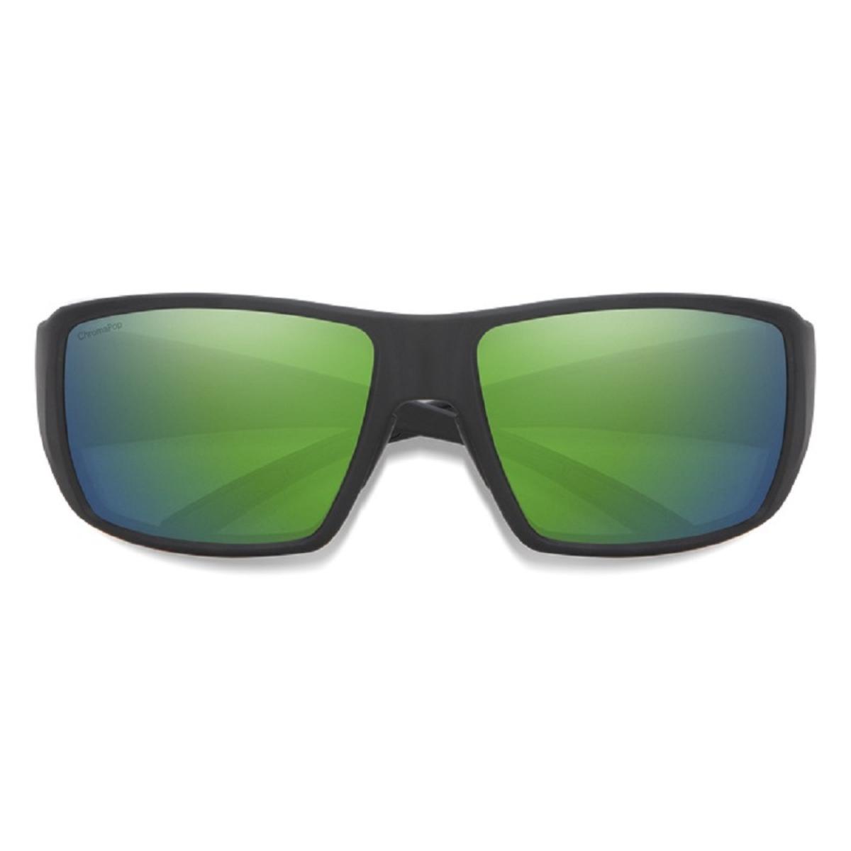 Smith Optics Guide's Choice Sunglasses ChromaPop Glass Polarized Green Mirror - Matte Black Frame Smith Optics Guide's Choice Sunglasses ChromaPop Glass Polarized Green Mirror - Matte Black Frame