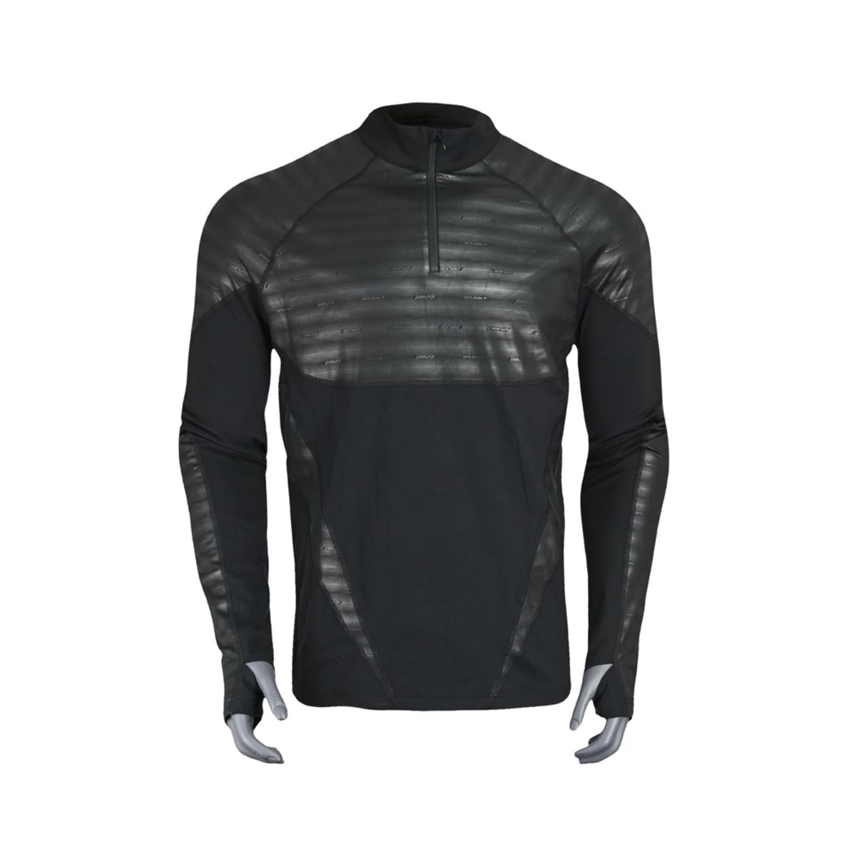 Seirus Men's Heatwave Mapped Long Sleeve 1/4 Zip Mock Top Seirus Men's Heatwave Mapped Long Sleeve 1/4 Zip Mock Top