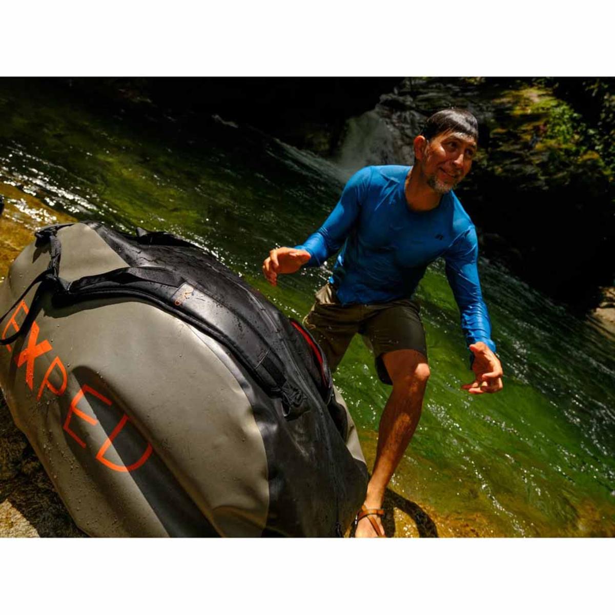 Exped Tempest 100L Duffle Backpack - Black/Olive Grey Exped Tempest 100L Duffle Backpack - Black/Olive Grey