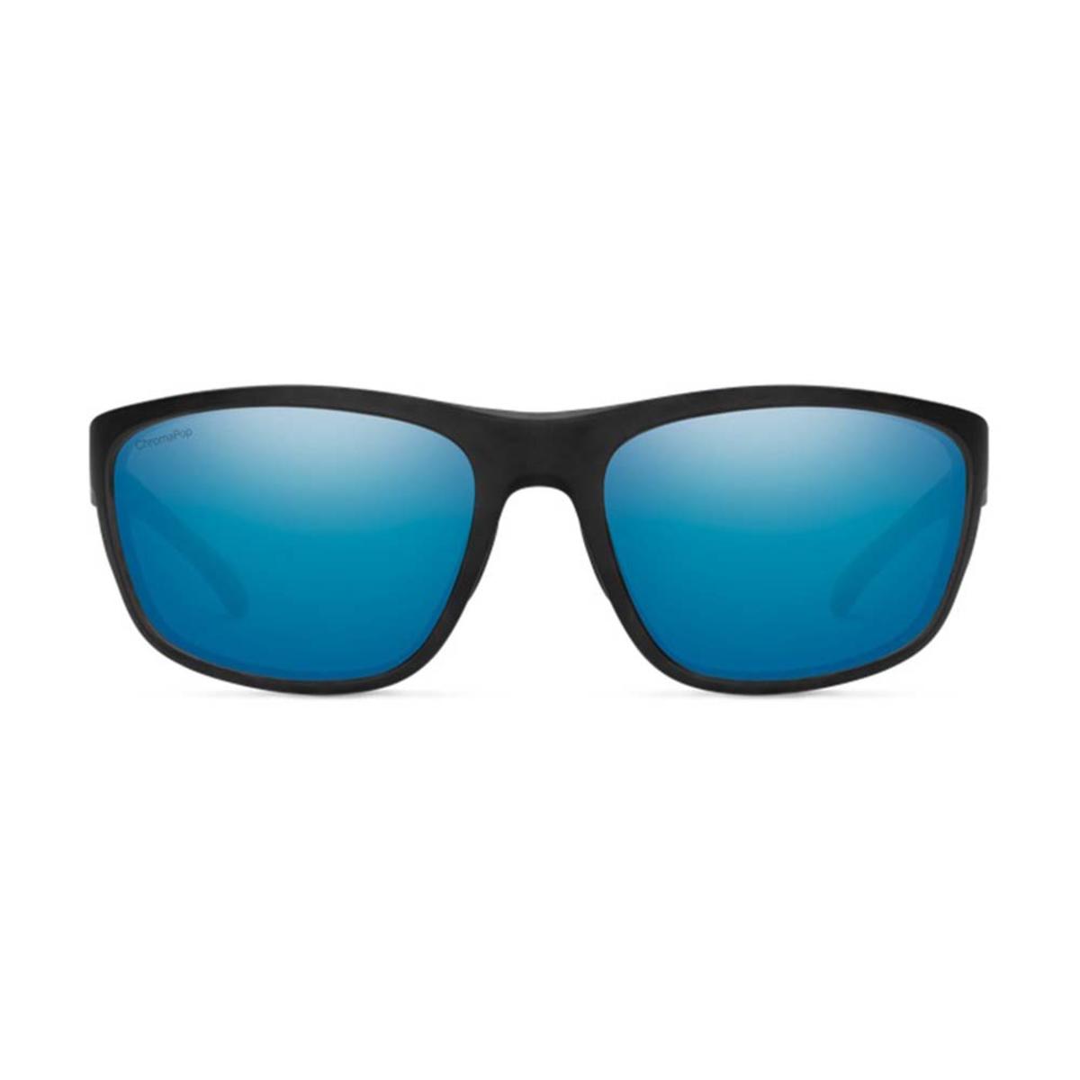 Smith Optics Redding Sunglasses ChromaPop Glass Polarized Blue Mirror - Matte Black Frame Smith Optics Redding Sunglasses ChromaPop Glass Polarized Blue Mirror - Matte Black Frame