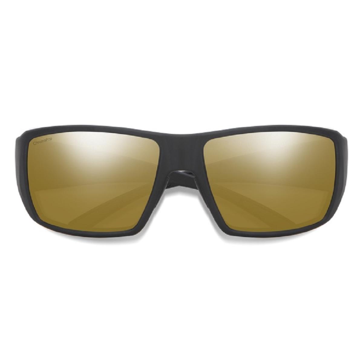 Smith Optics Guide's Choice Sunglasses ChromaPop Glass Polarized Bronze Mirror - Matte Black Frame Smith Optics Guide's Choice Sunglasses ChromaPop Glass Polarized Bronze Mirror - Matte Black Frame