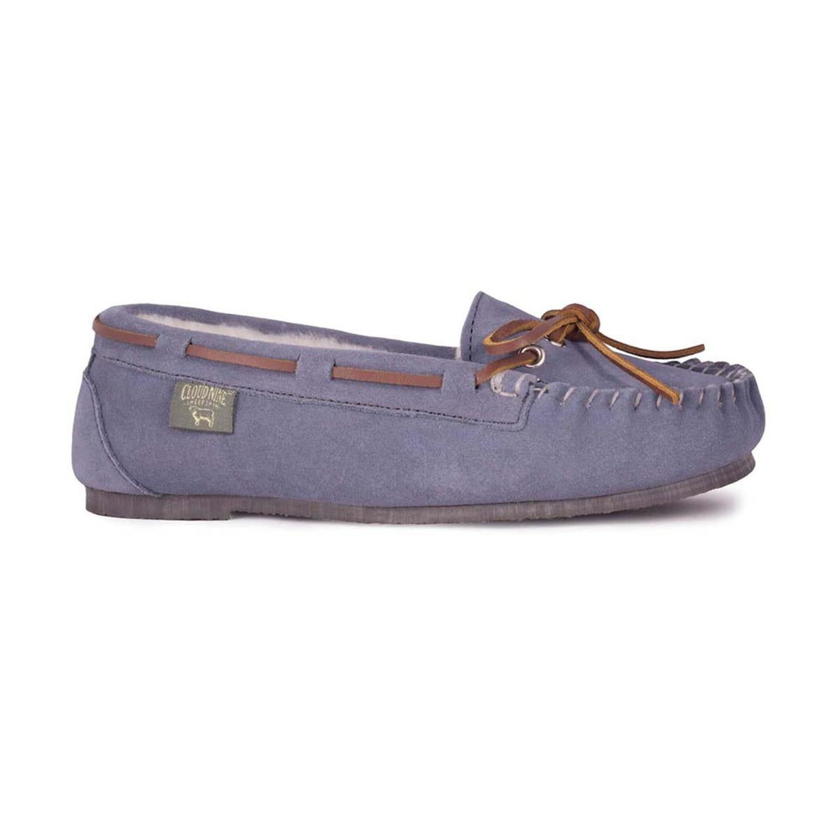 Cloud Nine Sheepskin Ladies Driving Moccasin (Grey 8) Cloud Nine Sheepskin Ladies Driving Moccasin (Grey 8)