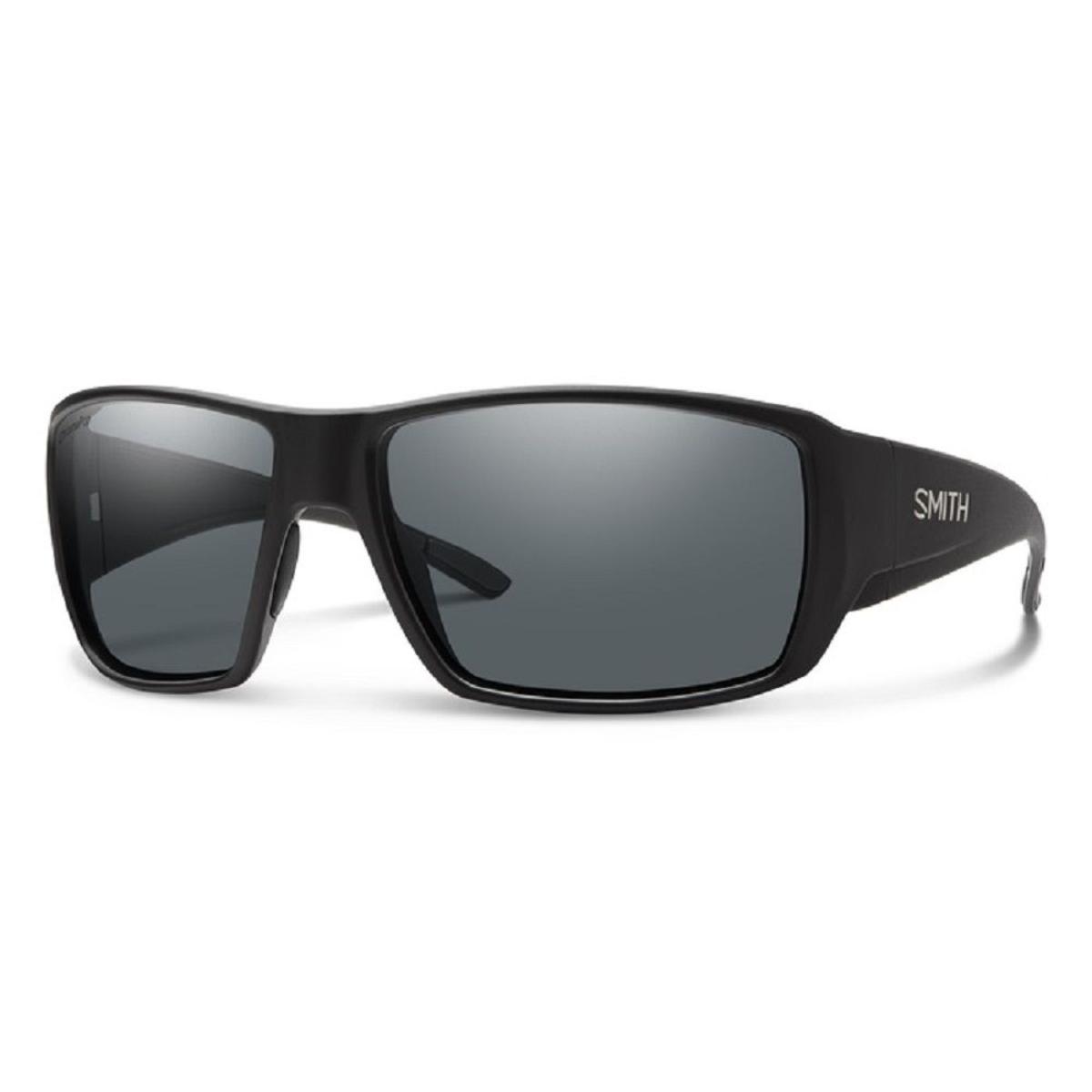 Smith Optics Guide's Choice Sunglasses ChromaPop Glass Polarized Gray - Matte Black Frame Smith Optics Guide's Choice Sunglasses ChromaPop Glass Polarized Gray - Matte Black Frame