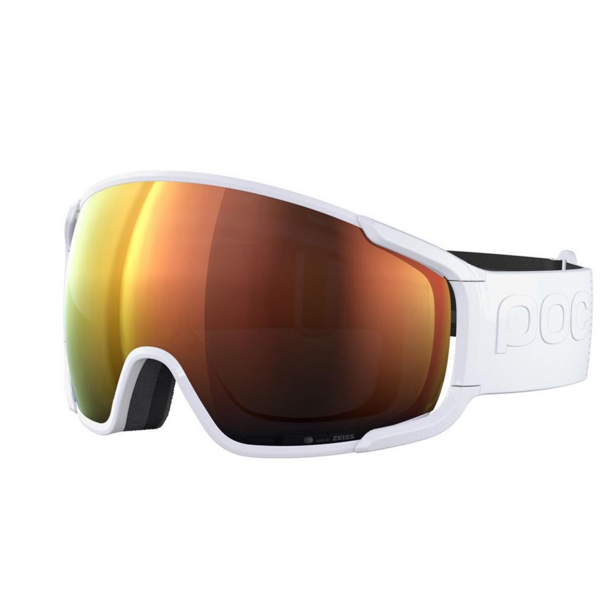 POC Zonula Ski Goggles Partly Sunny Orange Lens - Hydrogen White Frame POC Zonula Ski Goggles Partly Sunny Orange Lens - Hydrogen White Frame