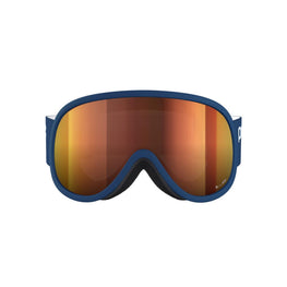 POC Retina Ski Goggles Partly Sunny Orange Lens - Lead Blue Frame