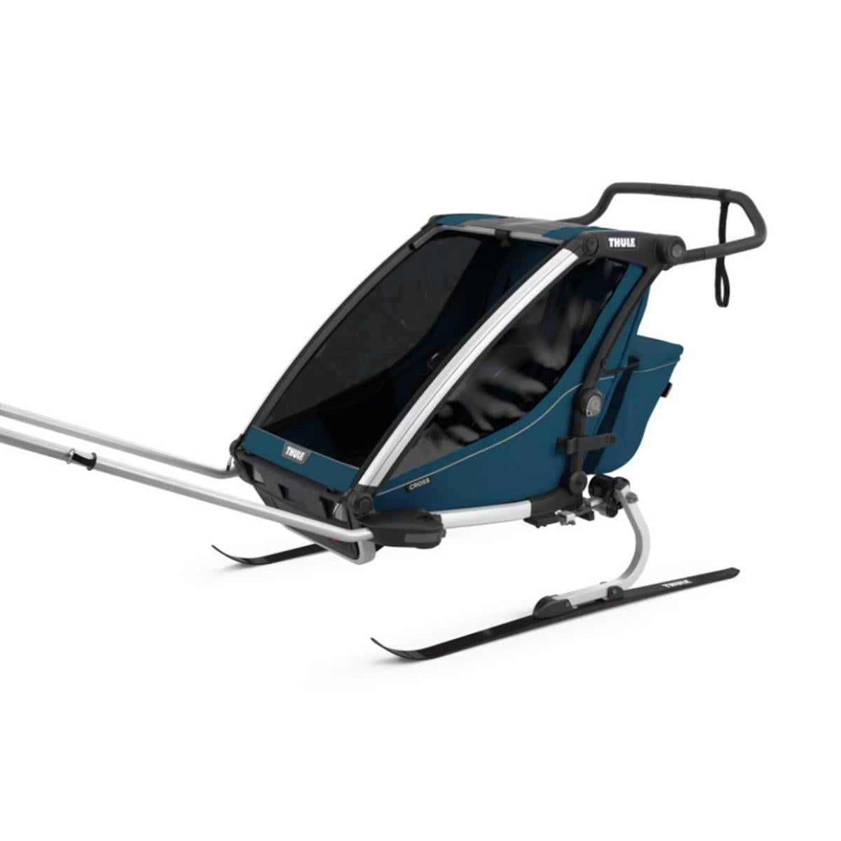Thule Chariot Cross 2-Seat Multisport Bike Trailer - Majolica Blue Thule Chariot Cross 2-Seat Multisport Bike Trailer - Majolica Blue