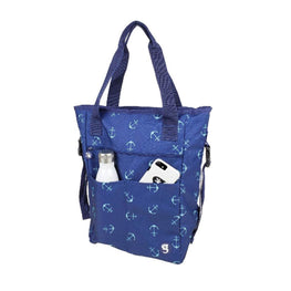 Geckobrands Convertible Tote & Backpack - Anchors
