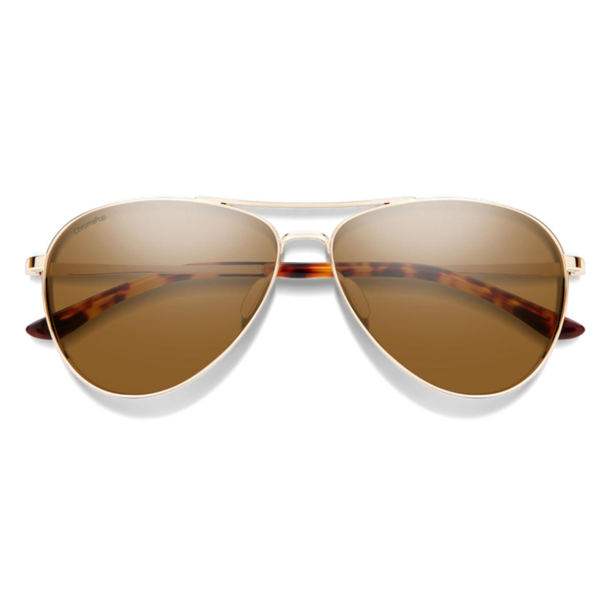 Smith Optics Langley 2 Sunglasses ChromaPop Polarized Brown - Gold Frame Smith Optics Langley 2 Sunglasses ChromaPop Polarized Brown - Gold Frame